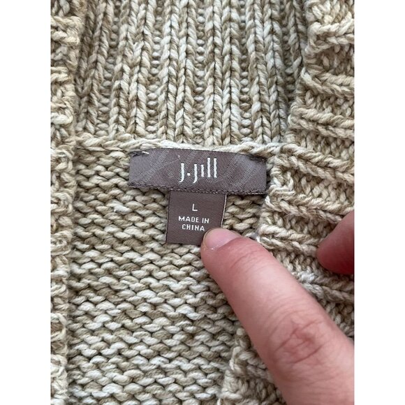 EUC Womens Beige Knit Cardigan Sweater With Buttons Casual Style - Picture 7 of 7